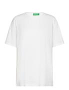 T-Shirt Tops T-shirts & Tops Short-sleeved White United Colors Of Benetton