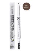 Eyebrowpen. Triangular Softbrown Nord Øjenbrynsblyant Makeup Nude Depend Cosmetic