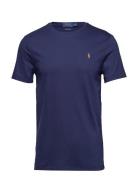 Custom Slim Fit Soft Cotton T-Shirt Designers T-Kortærmet Skjorte Blue Polo Ralph Lauren