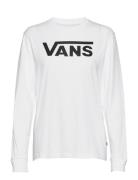 Wm Flying V Classic Ls Bff Tops T-shirts & Tops Long-sleeved White VANS