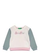 Sweater L/S Tops Sweatshirts & Hoodies Sweatshirts Pink United Colors Of Benetton