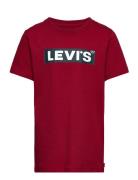 Levi's® Short Sleeve Boxtab Tee Tops T-Kortærmet Skjorte Red Levi's