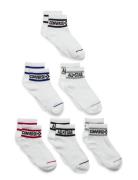 Converse Basic Wordamark Quarter Socks 6-Pack Sokker Strømper White Converse