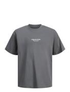 Jorvesterbro Tee Ss Crew Neck Noos Jnr Tops T-Kortærmet Skjorte Grey Jack & J S