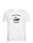 Urho T-Shirt Tops T-Kortærmet Skjorte White Makia