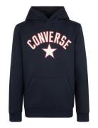 Converse Arch Fleece Pullover Tops Sweatshirts & Hoodies Hoodies Black Converse