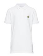 Classic Polo Shirt Tops T-shirts Polo Shirts Short-sleeved Polo Shirts White Lyle & Scott Junior