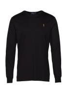 Custom Slim Fit Soft Cotton T-Shirt Designers T-Langærmet Skjorte Black Polo Ralph Lauren