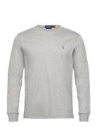 Custom Slim Fit Soft Cotton T-Shirt Designers T-Langærmet Skjorte Grey Polo Ralph Lauren