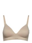 Padded Bra Lingerie Bras & Tops Soft Bras Non Wired Bras Beige Schiesser