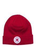 Converse Chuck Patch Watch Cap Sport Headwear Hats Beanie Red Converse