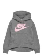 Nkg Club Fleece High Low Po / Nkg Club Fleece High Low Po Sport Sweatshirts & Hoodies Hoodies Grey Nike