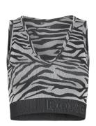 Sthlm Seamless Light Crop Top Sport Crop Tops Sleeveless Crop Tops Grey Björn Borg