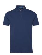 Custom Slim Fit Stretch Mesh Polo Shirt Designers Polos Short-sleeved Blue Polo Ralph Lauren