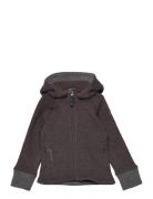 Shaun Hoodie Kids Espresso 86/92 Sport Fleece Outerwear Fleece Jackets Grey ISBJÖRN Of Sweden