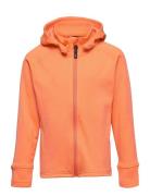 Panda Hoodie Kids Orangepeel 110/116 Sport Fleece Outerwear Fleece Jackets Orange ISBJÖRN Of Sweden