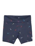 Snack Pack Swooshfetti Aop Bike Short Sport Shorts Navy Nike