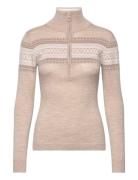 Signature Zipup Women Designers Knitwear Jumpers Beige We Norwegians