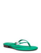 Soft Nappa-Emalia-Sn-Ffl Shoes Summer Shoes Sandals Flip Flops Green Lauren Ralph Lauren