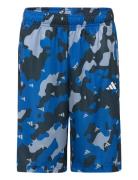 Train Essentials Seasonal Aeroready Allover Print Regular-Fit Shorts Sport Shorts Sport Shorts Blue Adidas Sportswear