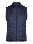 W Frost Quilted Vest Sport Padded Vests Navy PUMA Golf