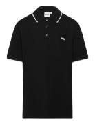 Short Sleeve Polo Tops T-shirts Polo Shirts Short-sleeved Polo Shirts Black BOSS