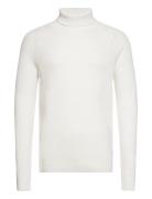 Jjpannel Knit Roll Neck Aw23 Tops Knitwear Turtlenecks White Jack & J S