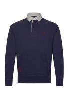 Classic Fit Flag-Patch Rugby Shirt Tops Polos Long-sleeved Navy Polo Ralph Lauren