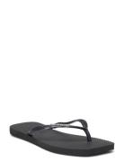 Hav. Square Logo Metallic Shoes Summer Shoes Sandals Flip Flops Black Havaianas