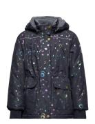 Polyester Girls Jacket - Glitter Outerwear Jackets & Coats Winter Jackets Navy Mikk-line