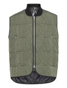 Blouson Designers Vests Khaki Green Emporio Armani