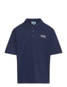 Short Sleeve Polo Tops T-shirts Polo Shirts Short-sleeved Polo Shirts Navy Kenzo