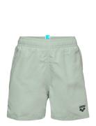 Boys' Beach Boxer Solid R Black-White Sport Swimshorts Green Arena