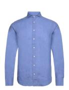 Agnelli Shirt Tops Shirts Linen Shirts Blue SIR Of Sweden