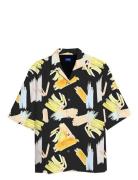 Jorjeff Gallery Aop Resort Shirt S Jnr Tops Shirts Short-sleeved Shirts Multi/patterned Jack & J S