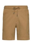 Calton Structured Shorts Bottoms Shorts Sweat Shorts Khaki Green Clean Cut Copenhagen