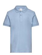 Top Ss Pique Tops T-shirts Polo Shirts Short-sleeved Polo Shirts Blue Lindex