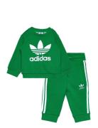 Crew Set Sport Sweatsuits Green Adidas Originals