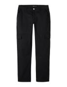 Nlntalse Twi Straight Cargo Pant Noos Bottoms Black LMTD