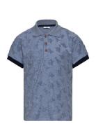 Adrian- - Polo Shirt Tops T-shirts Polo Shirts Short-sleeved Polo Shirts Blue Hust & Claire