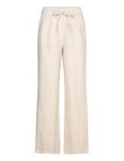 Bs Annette Pants Bottoms Trousers Linen Trousers Beige Bruun & Stengade