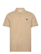 Millers River Pique Short Sleeve Polo Lemon Pepper Designers Polos Short-sleeved Beige Timberland