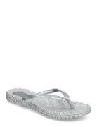 Flip Flop With Logo Shoes Summer Shoes Sandals Flip Flops Silver Ilse Jacobsen