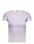 Butterfly Tee Lilac Spray Designers T-shirts & Tops Short-sleeved Purple Hope