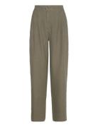 Mmadlana Linen Pant Bottoms Trousers Linen Trousers Khaki Green MOS MOSH