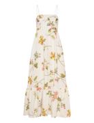 Linen Strap Dress Designers Maxi Dress White By Ti Mo