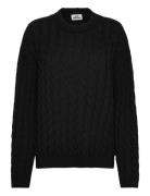 Cable Knit Sweater Designers Knitwear Jumpers Black Julie Josephine