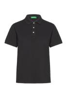 H/S Polo Shirt Tops T-shirts & Tops Polos Black United Colors Of Benetton