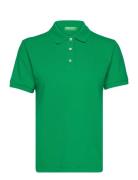 H/S Polo Shirt Tops T-shirts & Tops Polos Green United Colors Of Benetton