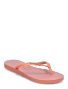 Hav. Slim Glitter Iridescent Shoes Summer Shoes Sandals Flip Flops Orange Havaianas